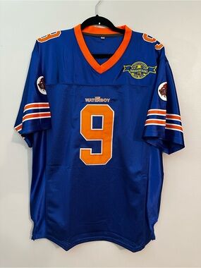 Bobby Boucher #9 The Waterboy. Adam Sandler Movie Mud Dogs Bourbon Bowl
Jersey M